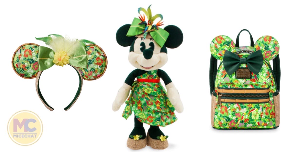 Disney store Minnie Mouse the main attraction May plush toy mug set tiki room